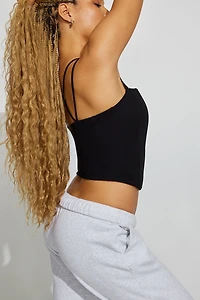 Seamed Ponte Bustier Top