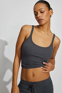 Camisole côtelée à col échancré SoftActive