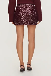 Kylie Sequin Mini Skirt