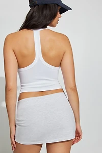 Stretch Terry Micro Skort