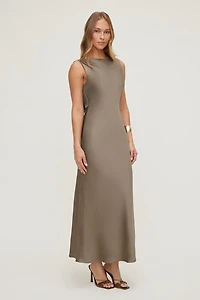 Nora Satin Maxi Slip Dress