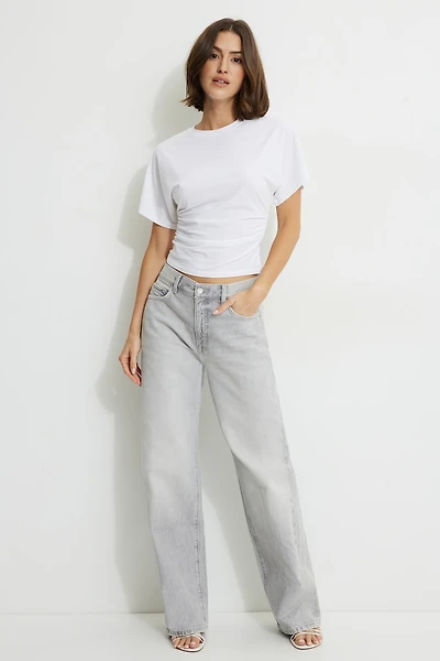 Sydney Mid Rise Baggy Fit Jeans