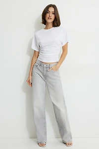 Sydney Mid Rise Baggy Fit Jeans