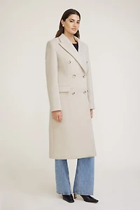 Oversized Double Breasted Wool Coat