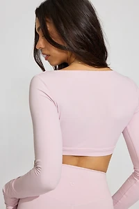 Haut cache-cœur à manches longues SoftActive