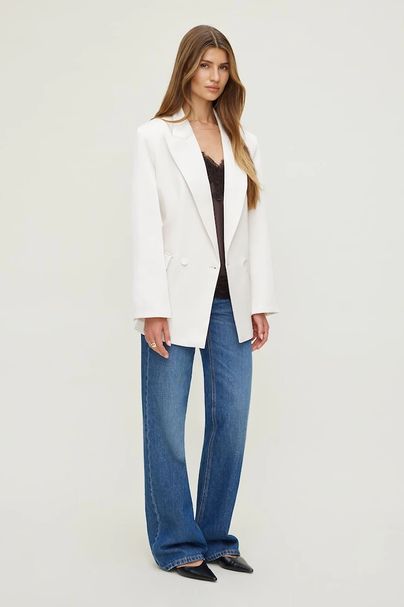 Noa Oversized Satin Blazer