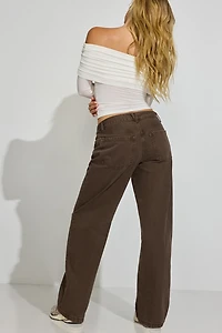 Pantalon ample à taille basse