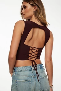 Open Back Corset Top