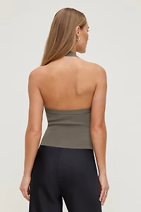 Square Neck Halter Sweater