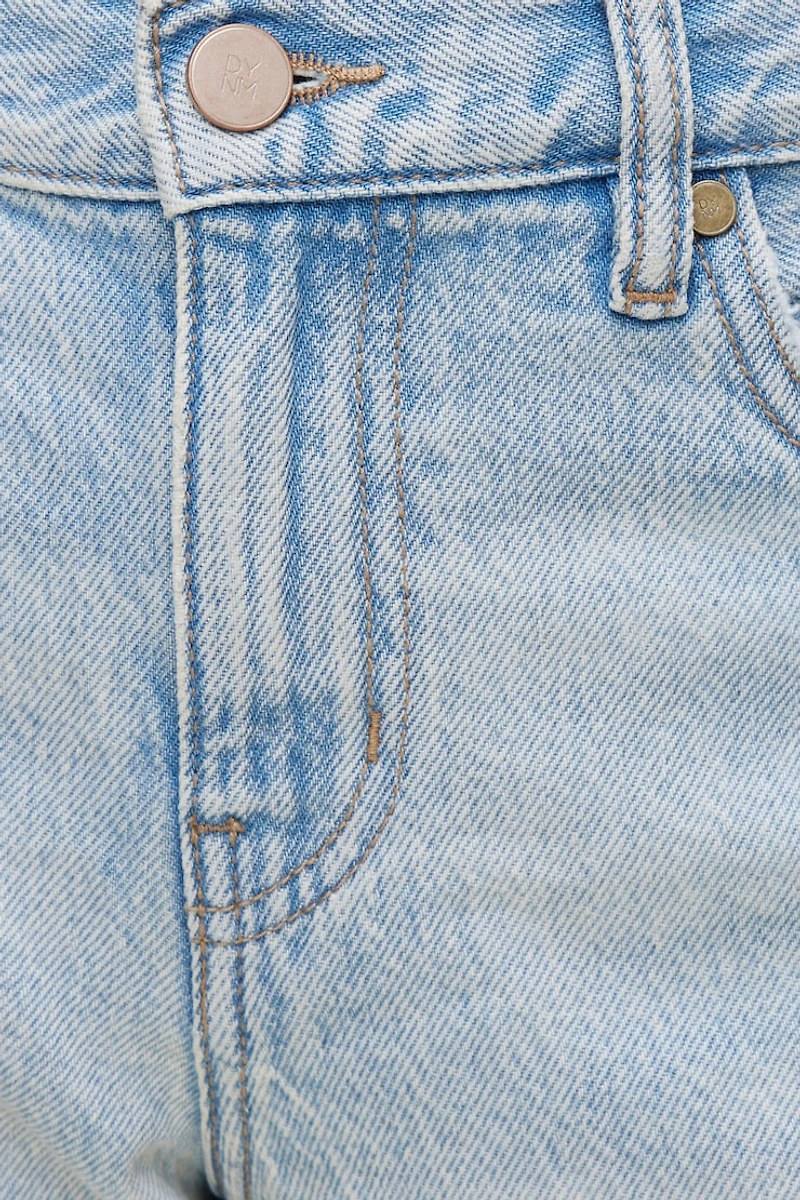 James Relaxed Mid Rise Denim Shorts