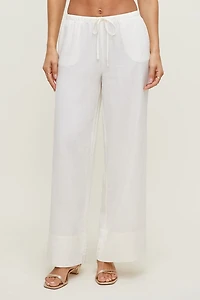 Leo Linen Wide Leg Pants