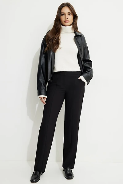 Mid Rise Straight Pants