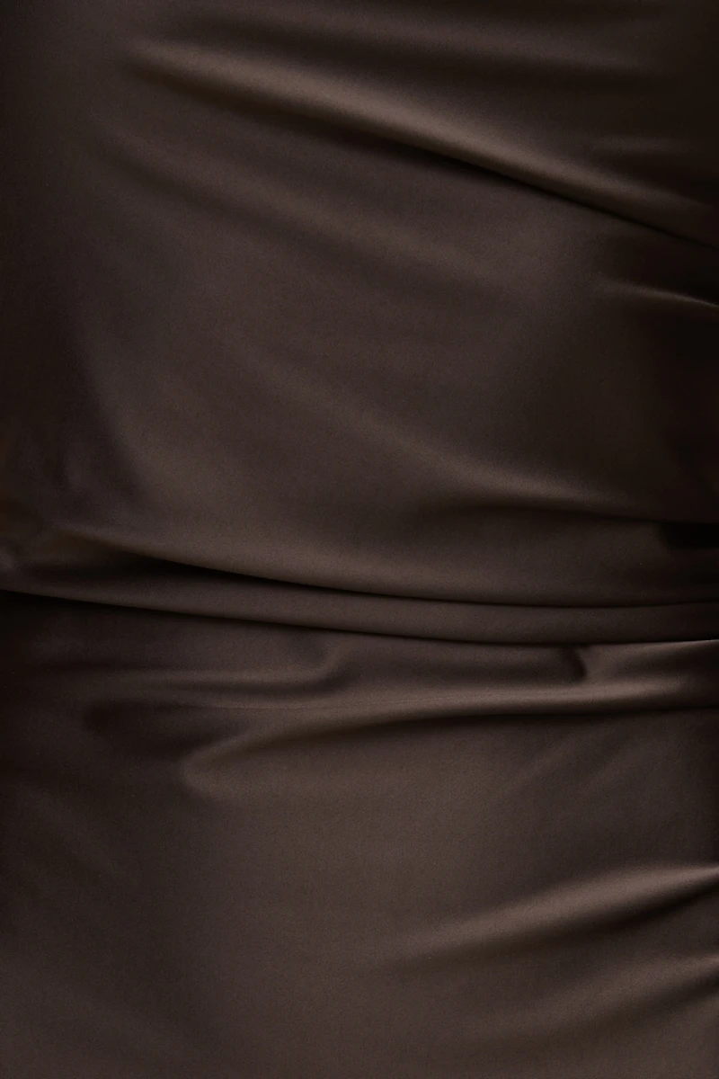 Jayde Stretch Satin Maxi Dress