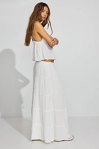 Tiered Maxi Skirt