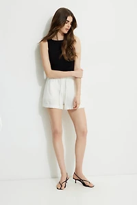 Pull On Linen Shorts