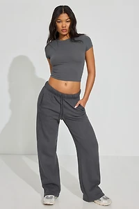 SuperSoft Crewneck Cropped T-Shirt
