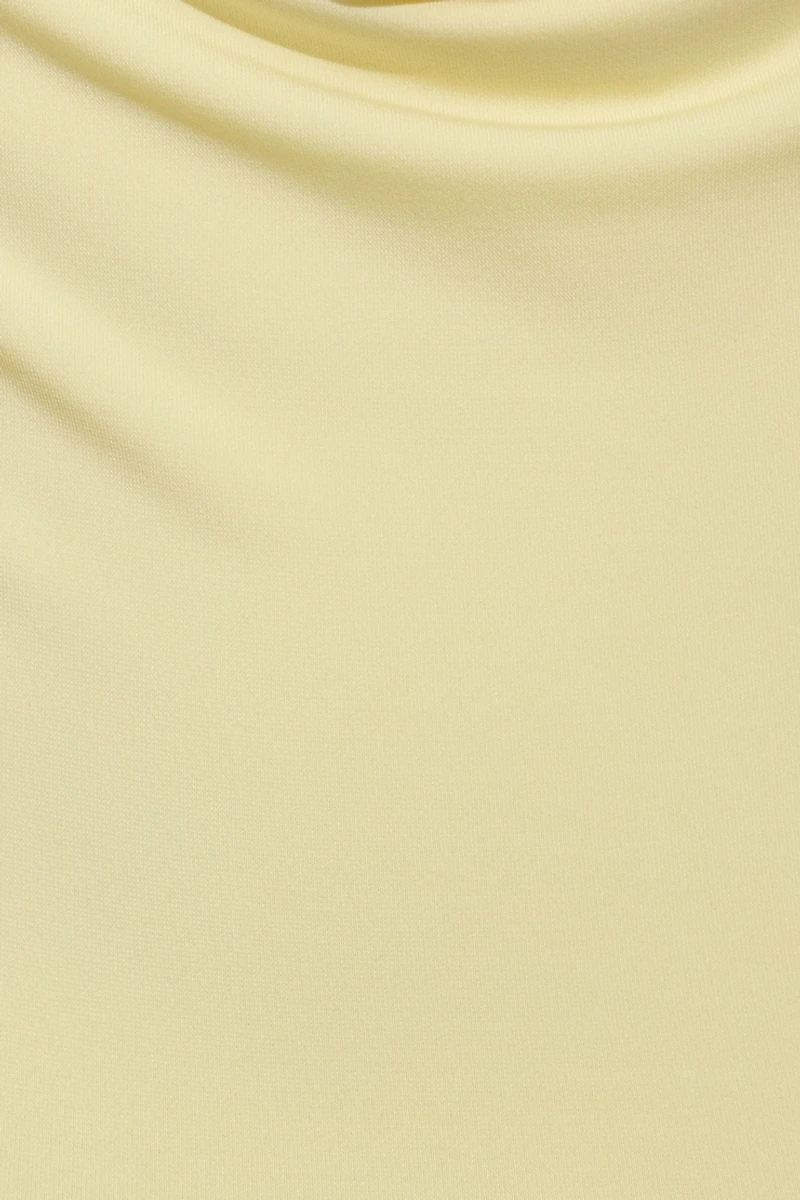 Deep Cowl Neck Halter Top