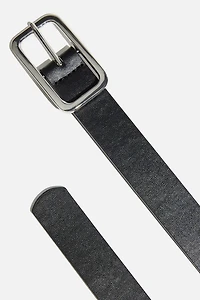 Skinny Round Square Buckle Belt