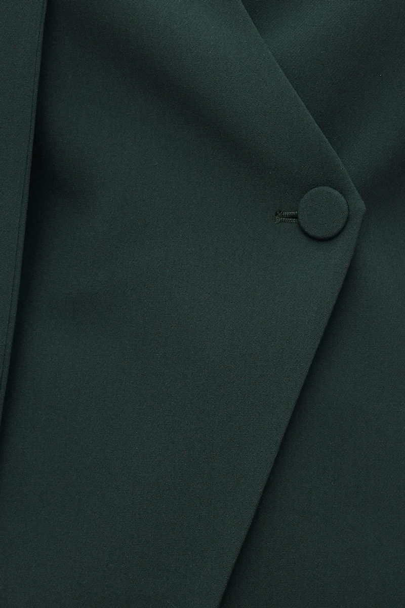 Veston à écharpe décorative