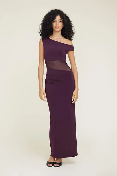 Sheer Sculpt Maxi Dress