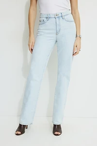 Cara High Rise Straight Leg Jeans