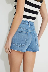 Claudia High Rise Mom Denim Shorts