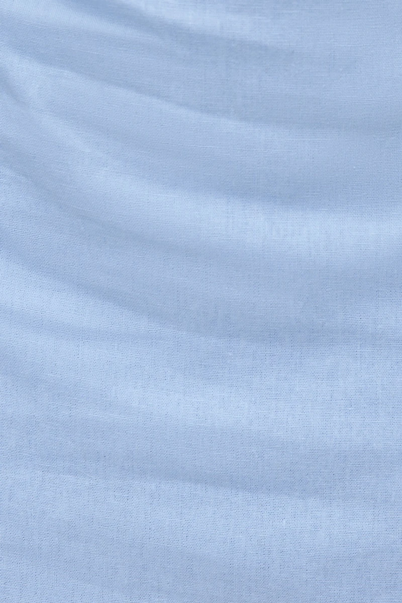 Linen Off Shoulder Mini Dress