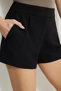 Delta Pleated Tailored Shorts