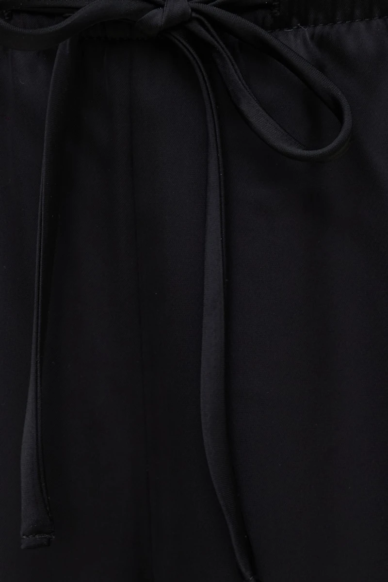 Pantalon en satin à jambe large Leo