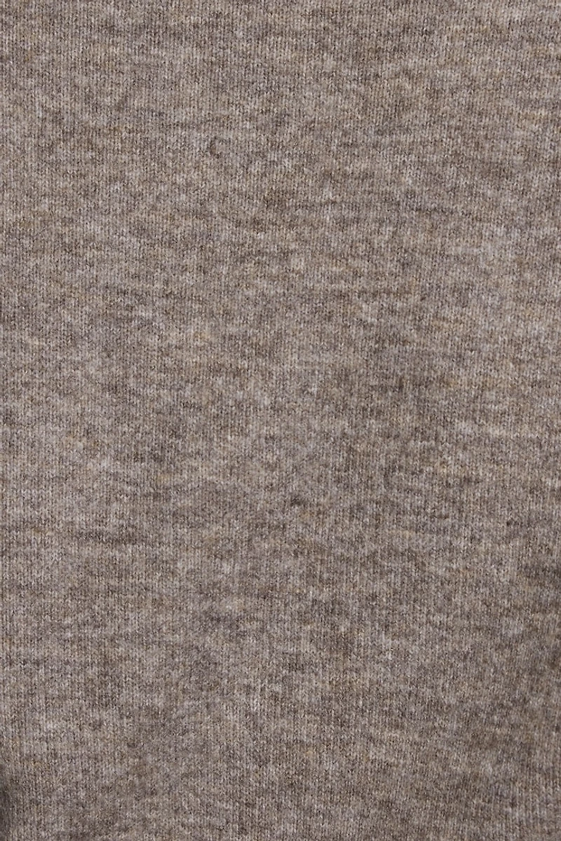 Long Sleeve Spongy Henley Sweater