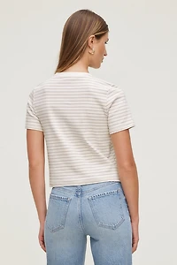 Everyday Striped Heavy Cotton T Shirt
