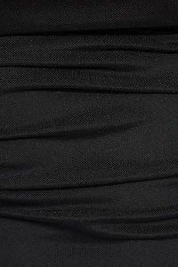 Mesh Ruched Tube Top