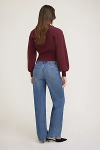 Chandail à manches bouffantes