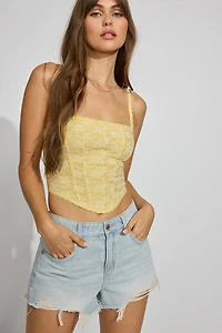 Lace Bustier Top