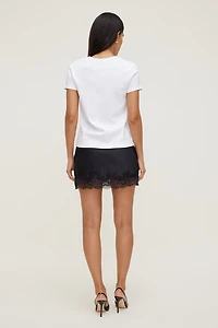 T-shirt ajusté en coton Emy