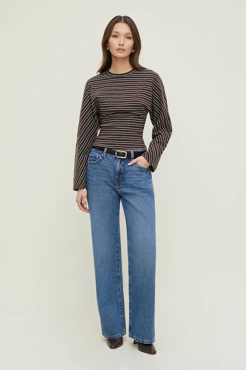 Striped Dolman Heavy Cotton Top