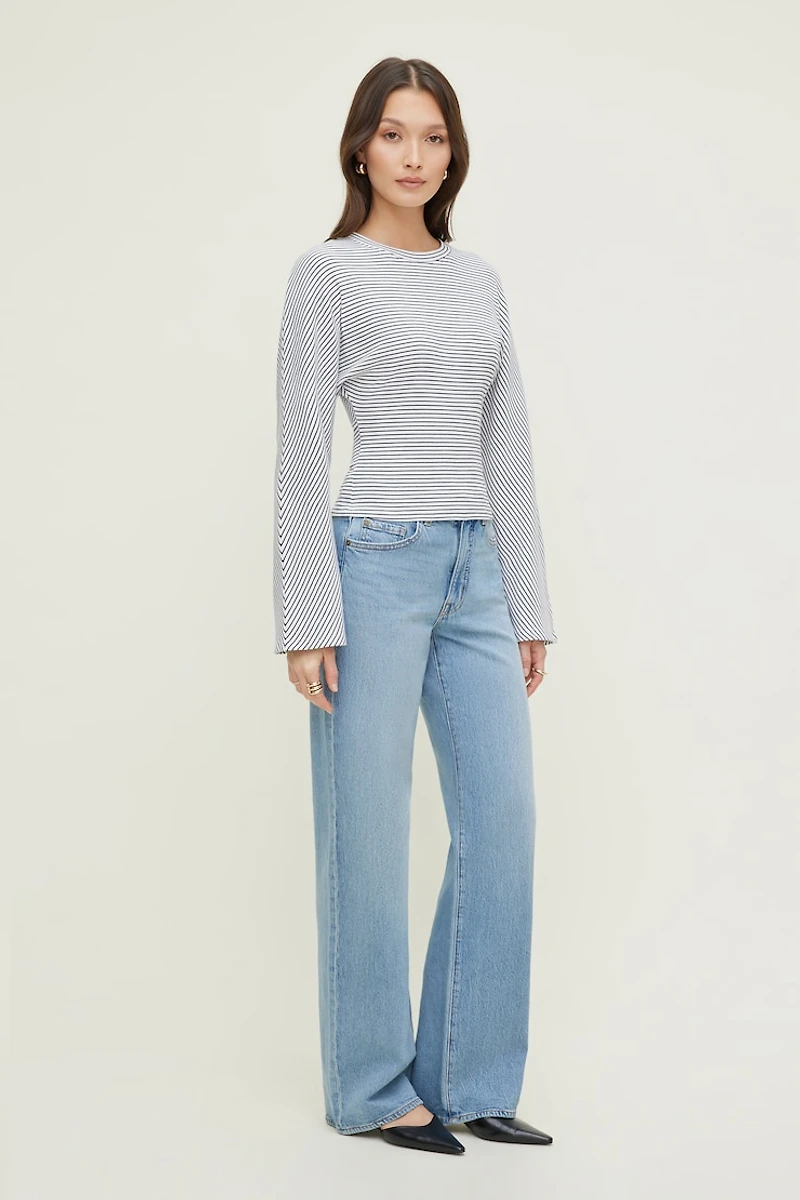 Striped Dolman Heavy Cotton Top