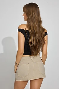 Twill Micro Skort