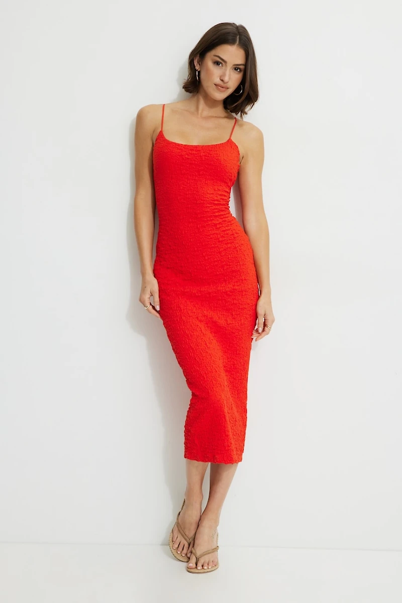 Simona Textured Maxi Dress