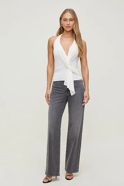 Front Drape Halter Top