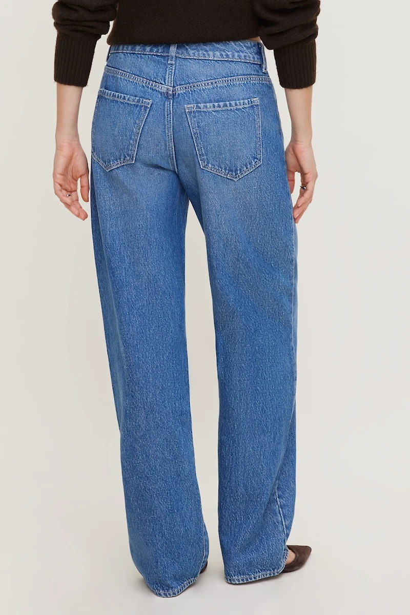Mika Mid Rise Relaxed Straight Leg Jeans