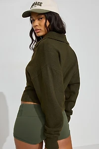 Chandail henley spongieux à manches longues