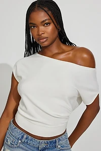 Chandail asymétrique cintré à la taille Romi