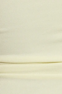 T-shirt côtelé à col rond