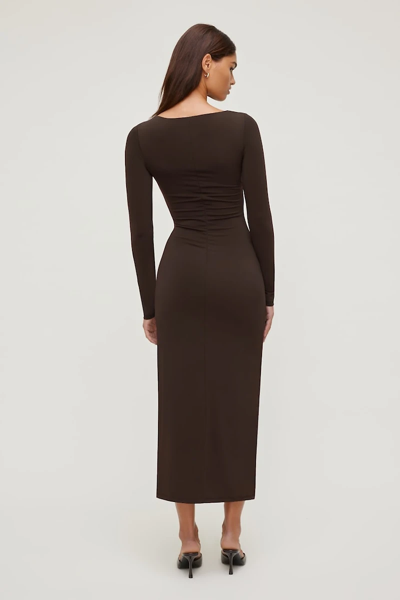 Sculpt Ruched Maxi Dress