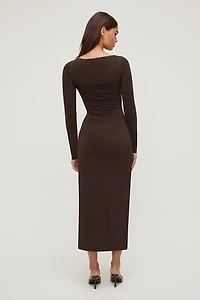Sculpt Ruched Maxi Dress