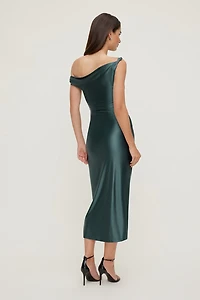 Jayde Stretch Satin Maxi Dress
