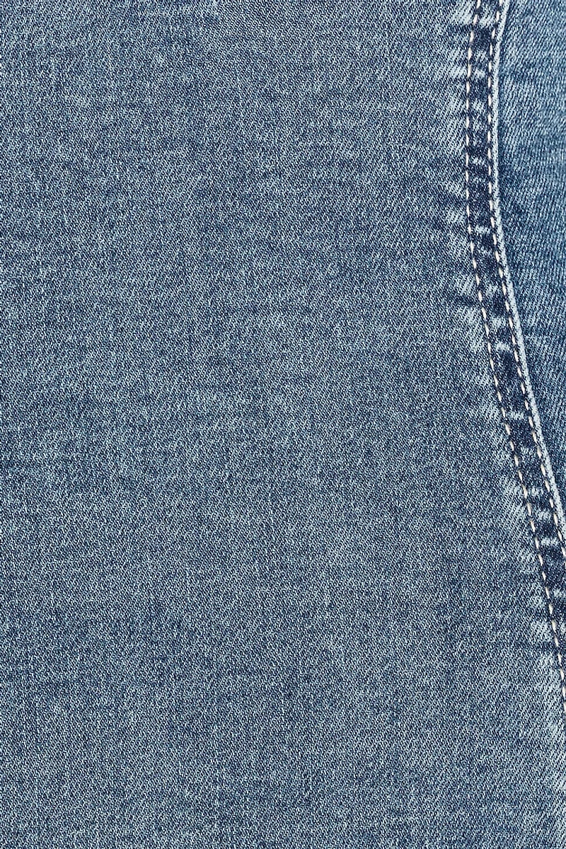 Robe en denim à col licou plongeant