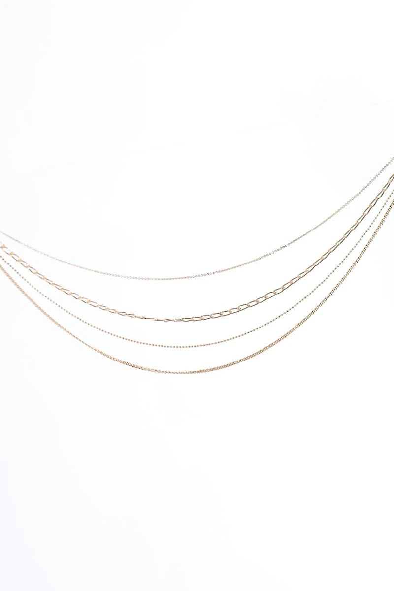 Set of 5 Dainty Chain Necklaces