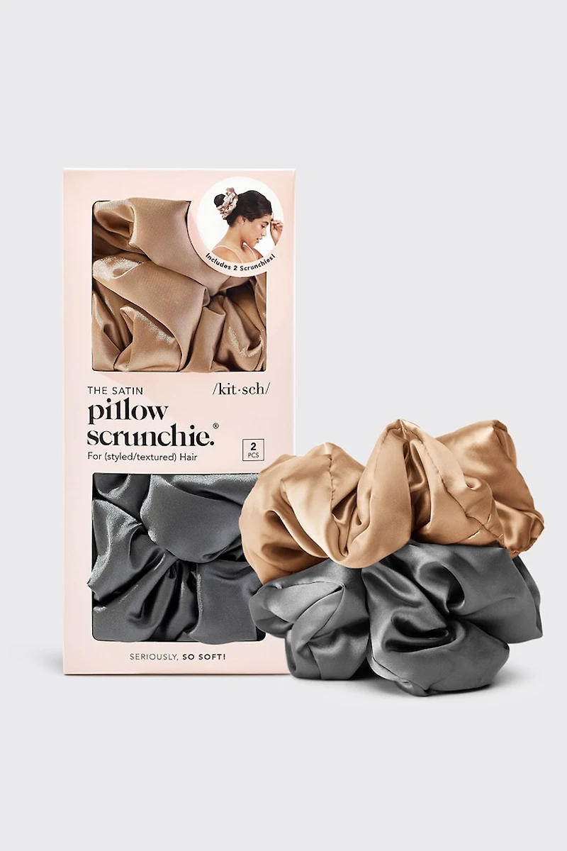 KITSCH | 2-Pack Satin Pillow Scrunchies